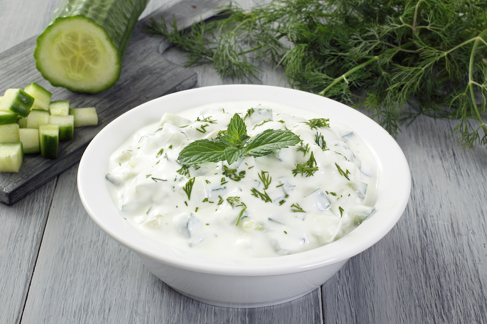 tzatziki cucumber with yogurt